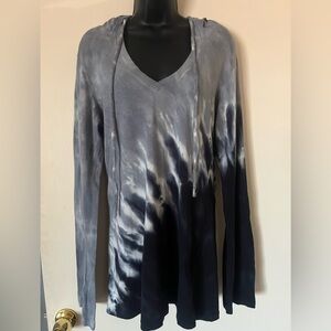 Marika Gray and Black Tie-Dye Hoodie